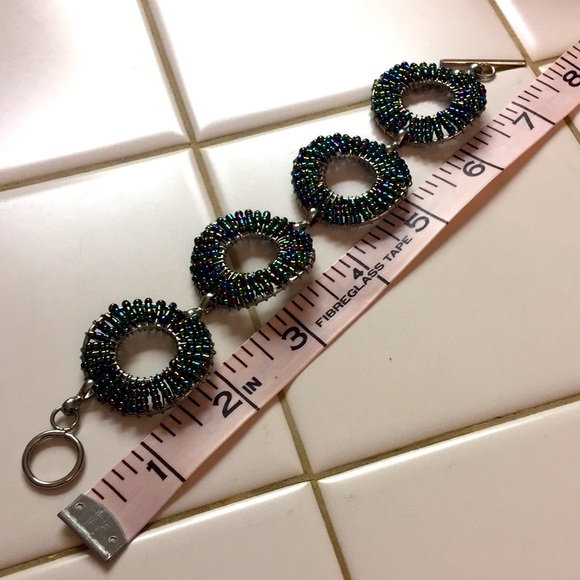 🟢🔵GREEN/BLUE “DONUT” BRACELET - Picture 4 of 4